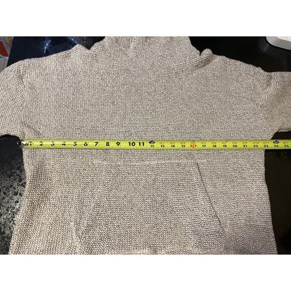 M Gray White Textured Mock Neck Long Sleeve Pullover Sweater Sz XL - Picture 5 of 10